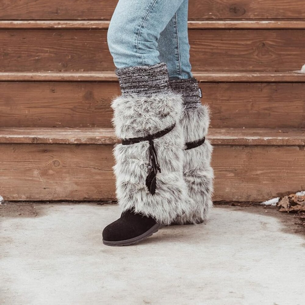 Muk Luks Sigrid Leela Boots Black Size 8